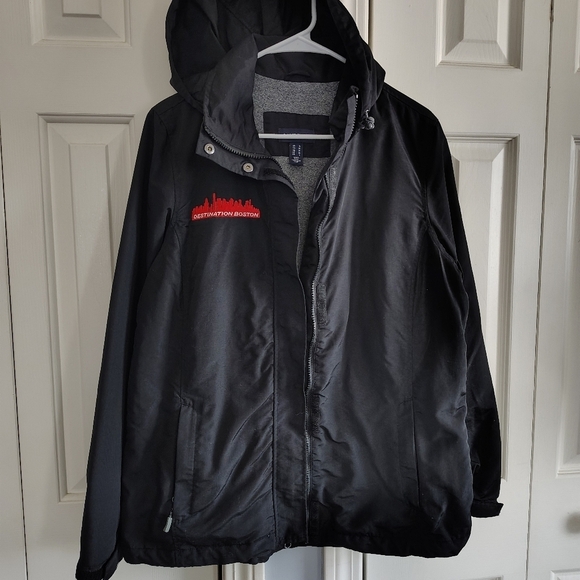Lands' End Jackets & Blazers - Land's End Colab With Destination Boston Black Wind And Rain Jacket M